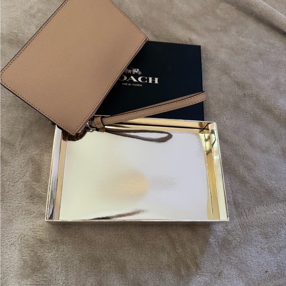 Coach Sparkling Gold Wristlet - Picture 2 of 3